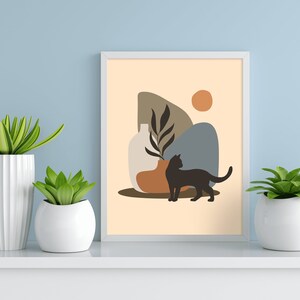 Cat Print Wall Art, Cat Wall Art, Cat Art Print