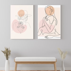 Wandkunst Set, 2 Stück Wandkunst, 2er Set Wandkunst