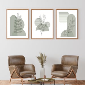 Printable Wall Art Set, Abstract Decor, Abstract Wall Art Prints, 3 Piece Wall Art