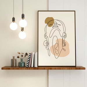 Female Line Art, Female Wall Art, Line Art Woman, Woman Art