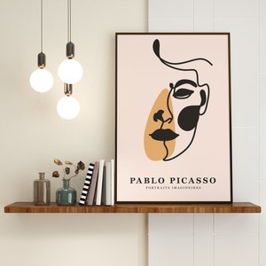 Minimalist Wall Art, Abstract Wall Art, Boho Wall Art, Picasso