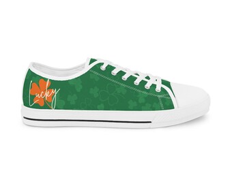 Canvas High Top Sneaker Casual Skate Shoe Mens Womens St Patricks Day Shamrock Clover Chessboard Canvas High Top Sneaker Casual Skate Shoe Mens Womens St Patricks Day Shamrock Clover Chessboard