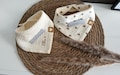 Musselin  Halstuch Sabbertuch personalisiert mit Namen  / Babygeschenk / Geschenk zur Geburt von 0-2 Jahre
