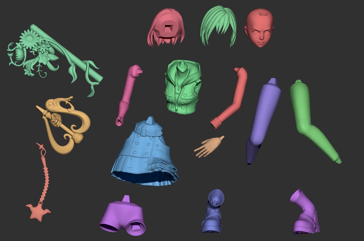 Kairi KH3 3D Printed Unpainted Unassembled Resin Model Kit Etsy