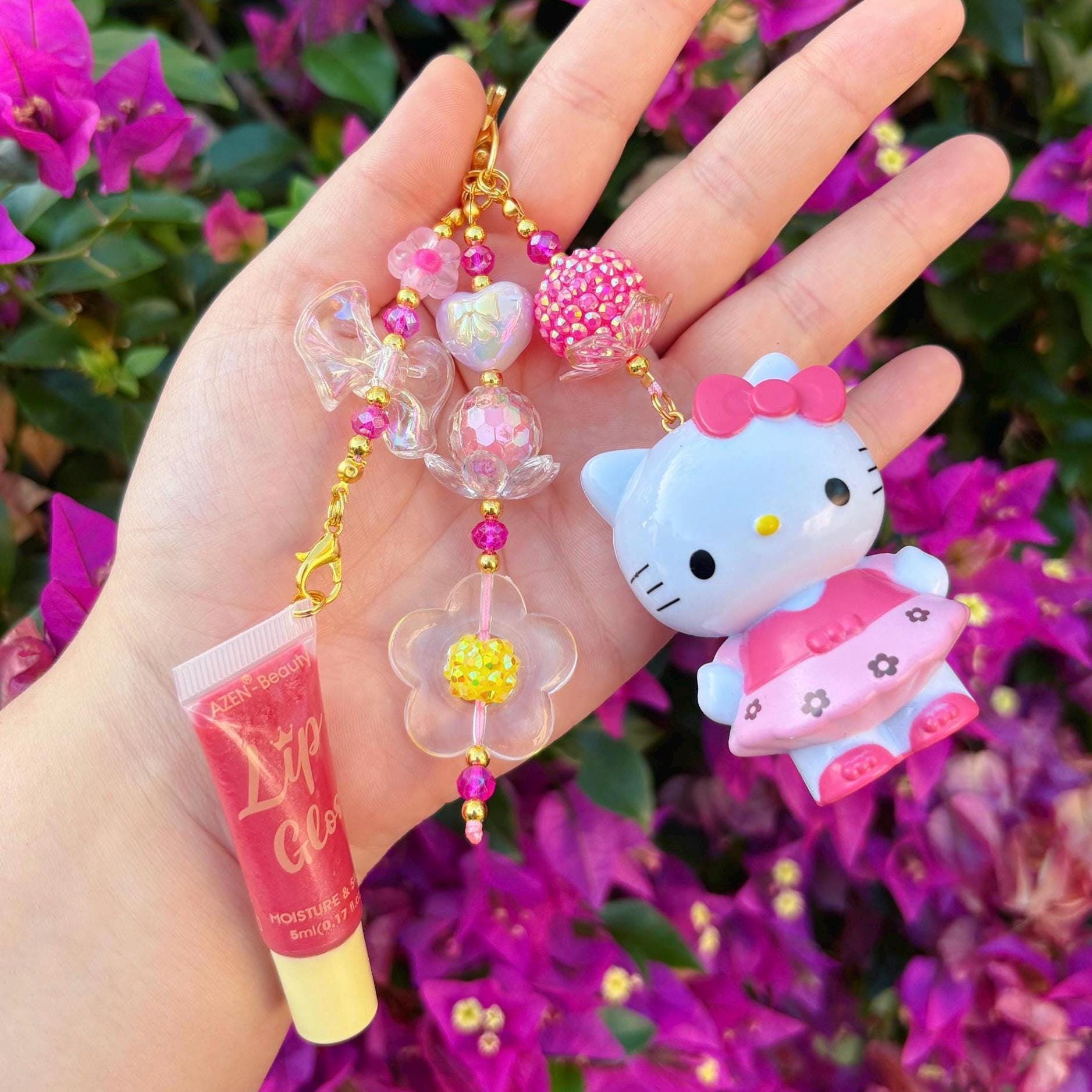 Kitty Cat Lip Gloss Keychain LAST CHANCE