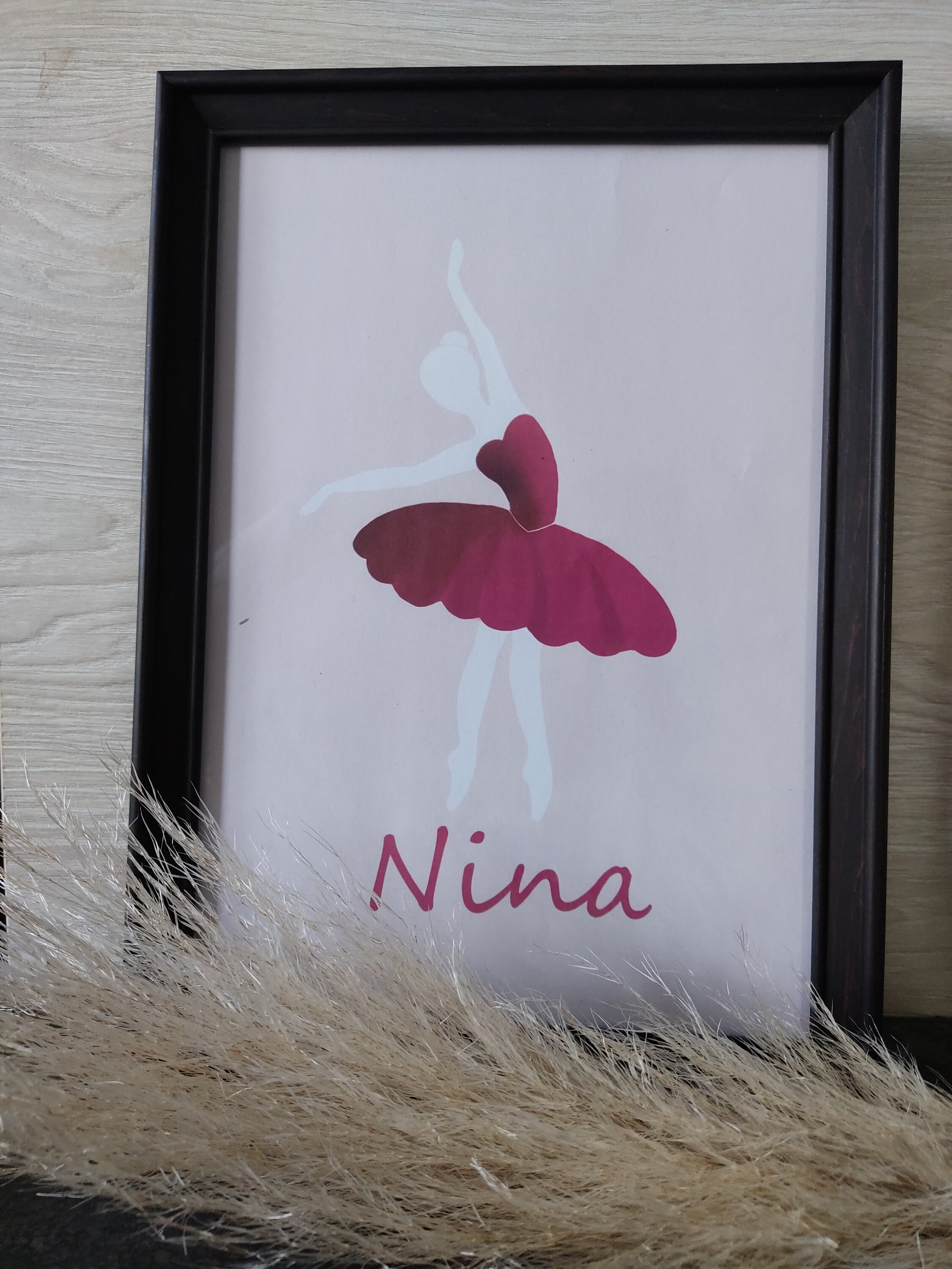 Dessin Personnalisable Chambre Enfant, Dessin Personnalisable, Dessin, Ballerine, Prénom, Cadeau Dan