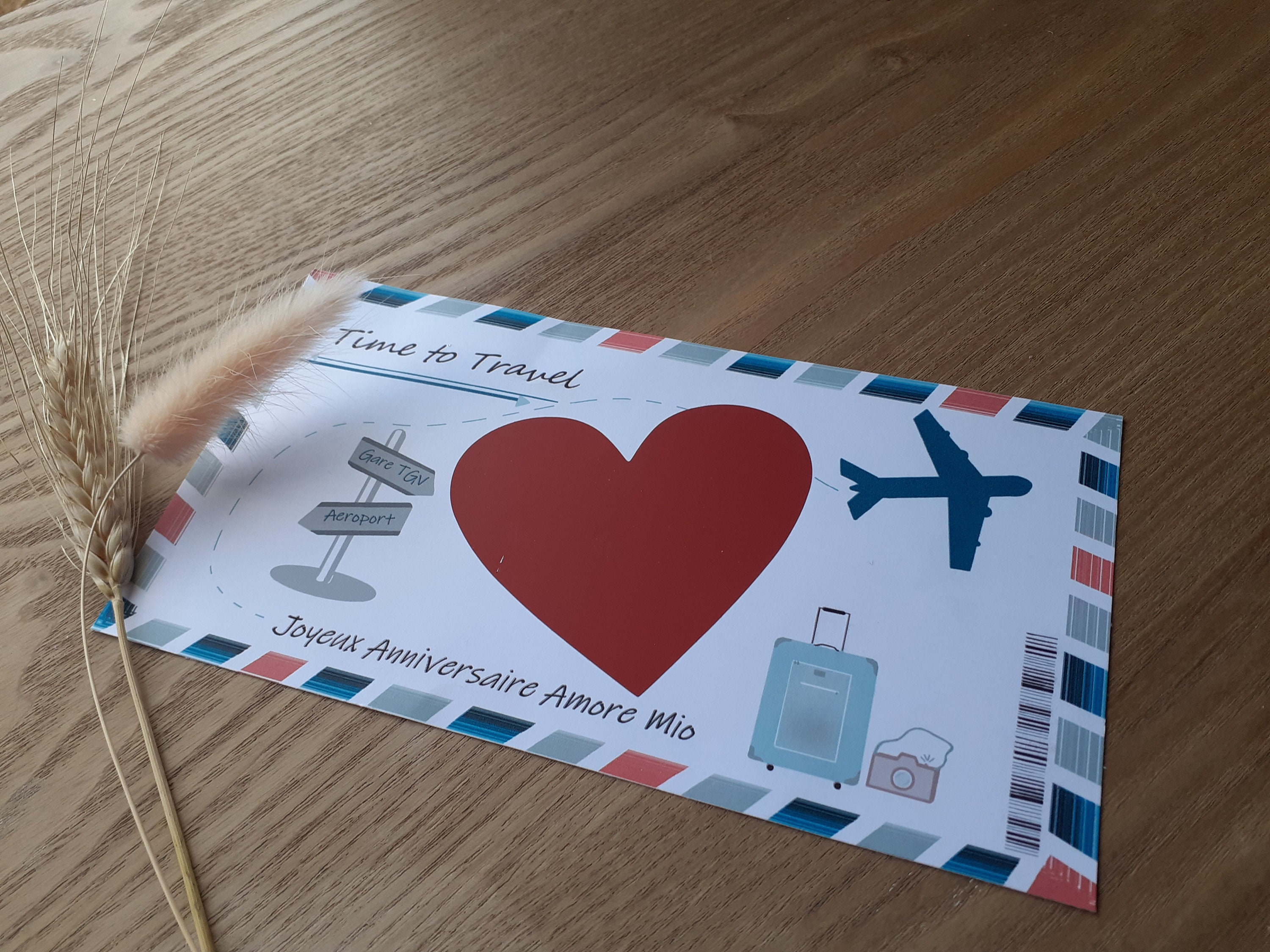 Carte à Gratter Voyage Surprise - Annonce Personnalisable Pour Cadeau Noël, Saint-Valentin Ou Week-end - 10