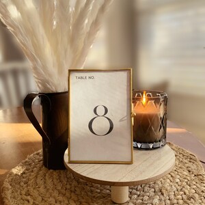 Classic Wedding Table Numbers
