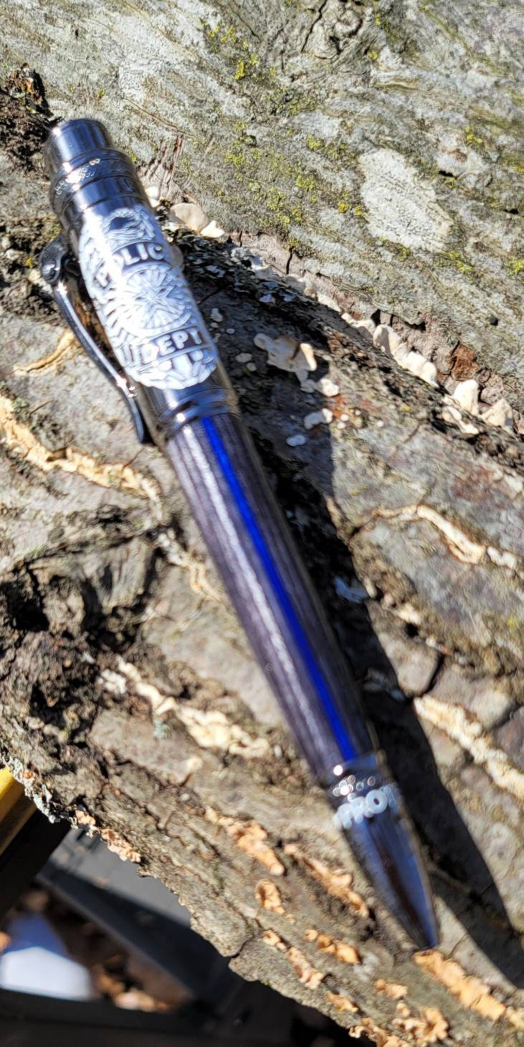 Exquisite Thin Blue Line Police Pen - Etsy