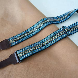 Vintage Style Guitar Strap, Folk Guitar Band, Handmade Bass Strap, Adjustable Shoulder Strap, Guitarist Gift, Guitar Accessories