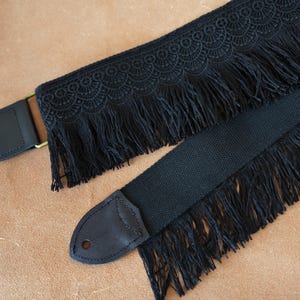 Woven Strap With Tassels Guitar Strap, Classic Guitar Strap, Personalized Gift for Guitar Player, Instrument Gear, Birthday Gift image 13