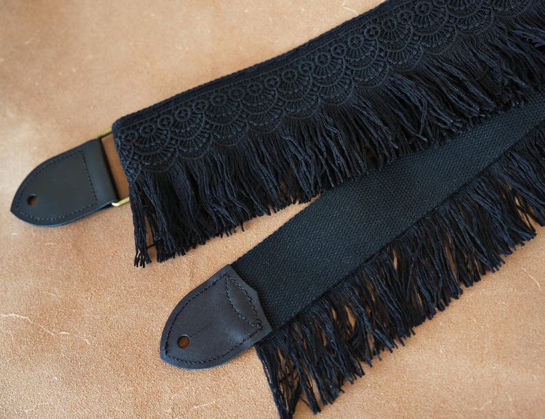 Woven Strap With Tassels Guitar Strap, Classic Guitar Strap, Personalized Gift for Guitar Player, Instrument Gear, Birthday Gift image 13