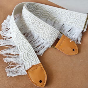 Woven Strap With Tassels Guitar Strap, Classic Guitar Strap, Personalized Gift for Guitar Player, Instrument Gear, Birthday Gift image 8