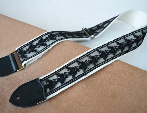 Lace Guitar Strap, Personalized Guitar Strap, Handcrafted Bass Strap, Comfortable Strap for Acoustic & Electric Guitars, Musician Gift