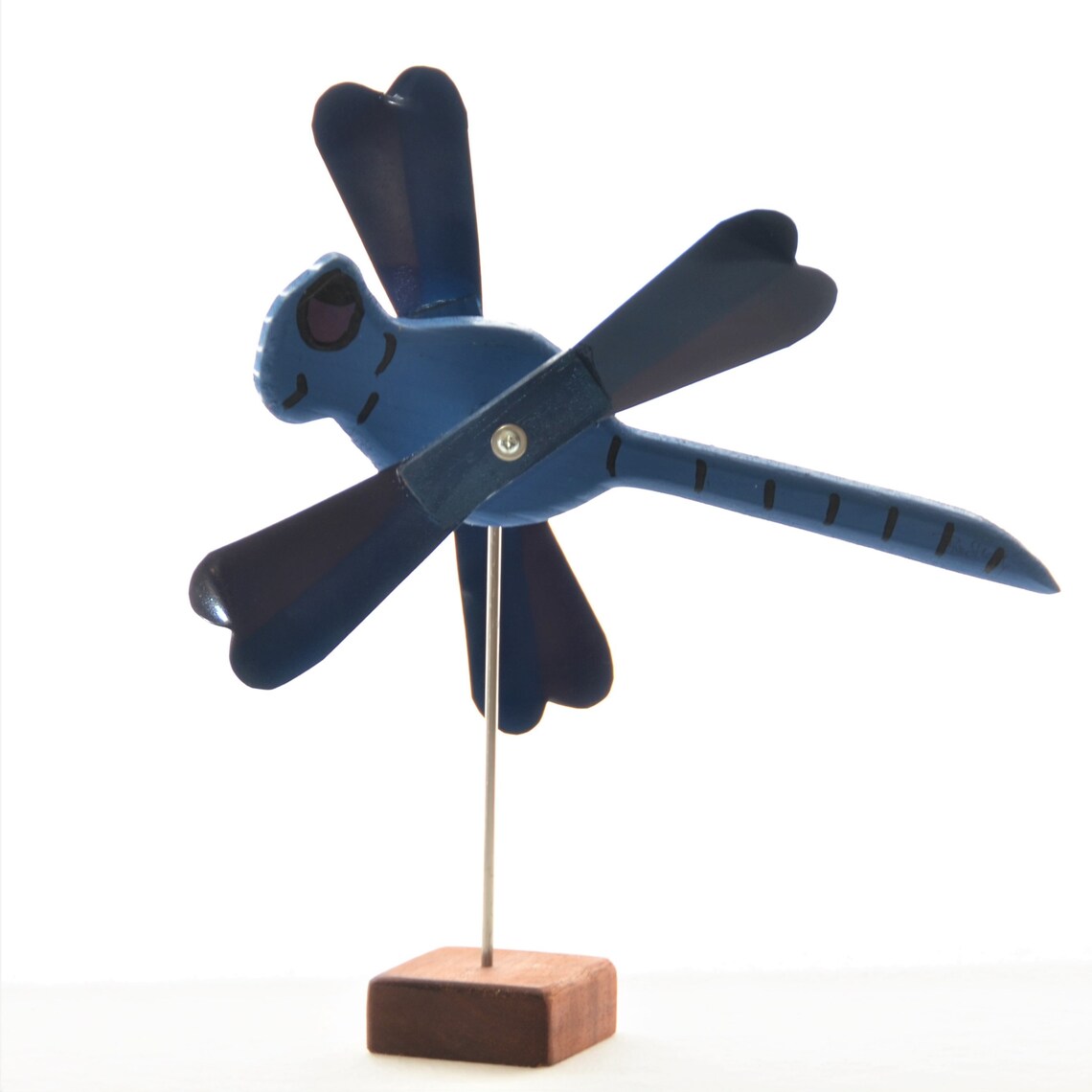 Blue Dragonfly Mini Whirligig - Etsy