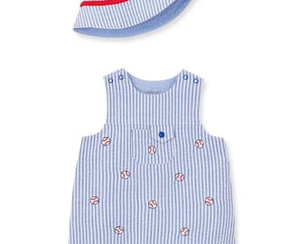 Baby boy baseball outfit and hat