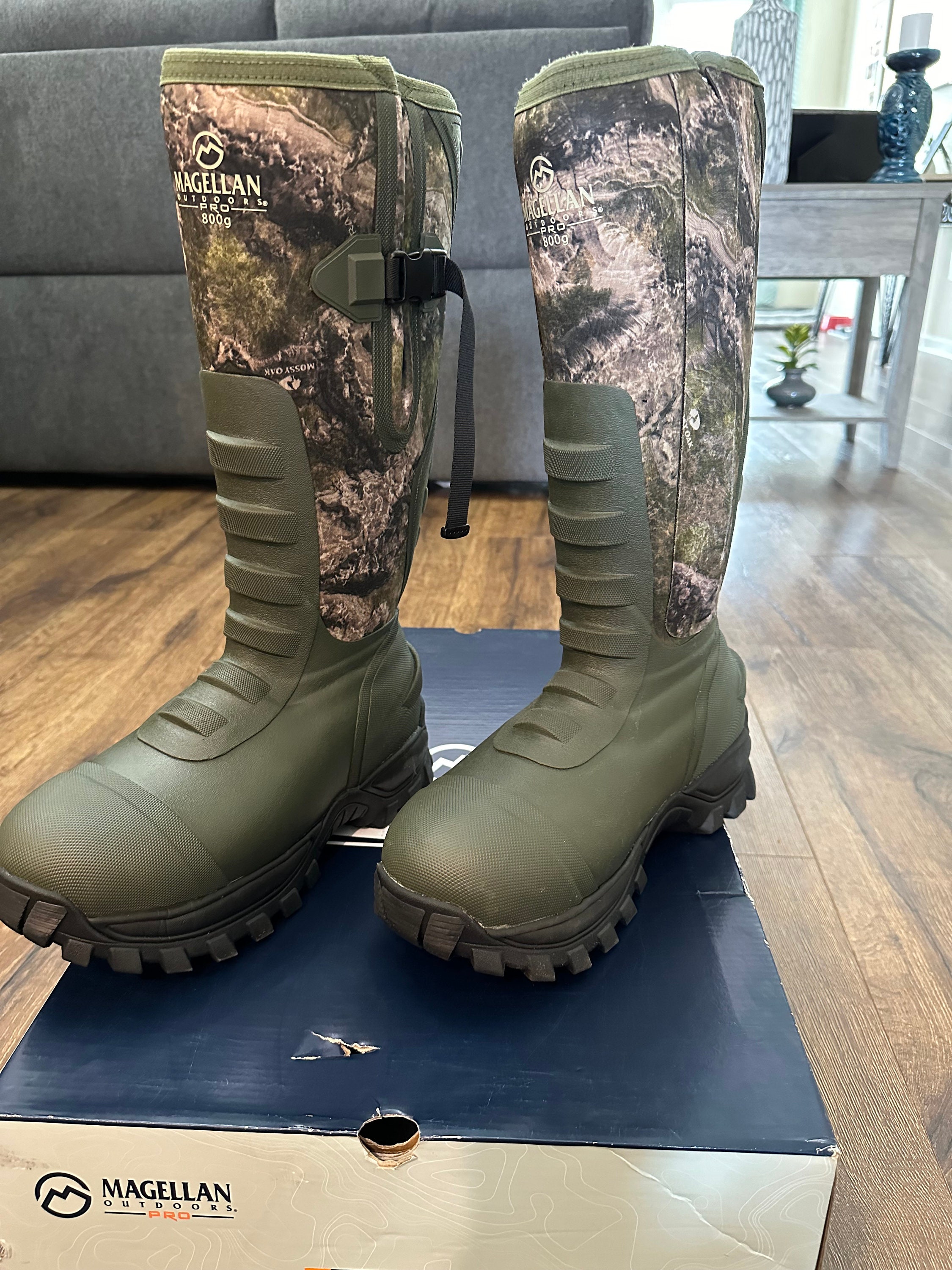 Magellan Outdoors Men's Waterproof Rubber Camp Moc Boots
