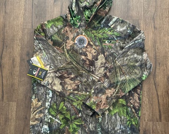 Mossy Oak Obsession men’s tech fleece hoodie with face gaiter