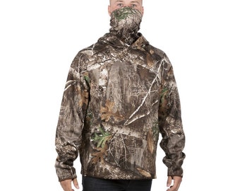 Realtree Mens Edge Arrowood Performance Hoodie with gaiter