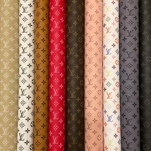 louis vuitton fabric leather