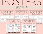 Math Classroom Decor Poster Bundle, Algebra, Geometry (PDF)