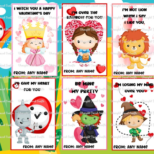 Wizard of Oz Inspired Mini Valentine's Day Cards - 24 ct.