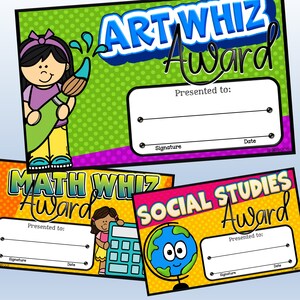Classroom Certificates, PowerPoint certificates, Academic Certificates, Templates, Editable Certificate