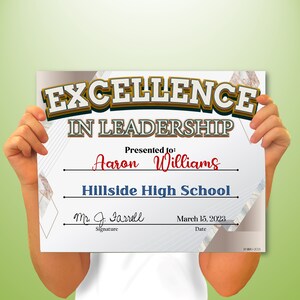 Leadership PowerPoint Certificate, PowerPoint Certificate, Templates, Editable Certificates, Digital Download