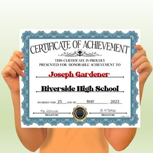 Achievement PowerPoint Certificates, PowerPoint Certificate, Achievement, Templates, Editable Certificates, Digital Download