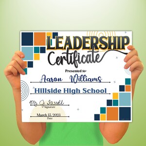 Leadership PowerPoint Certificate, PowerPoint Certificate, Templates, Editable Certificates, Digital Download
