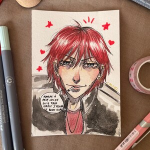 Carte postale Coup de cœur Amour Sucré - Castiel