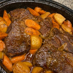 Cuchara tierna de olla asada receta