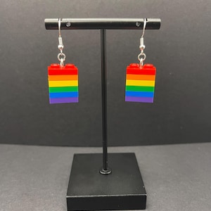 Plate Stack Earrings - Rainbow, Pride