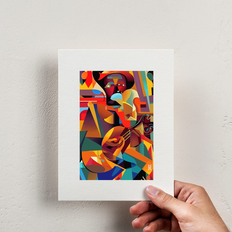 Vibrant Abstract Squares Art – Geometric Wall Decor, Abstract Squares ...