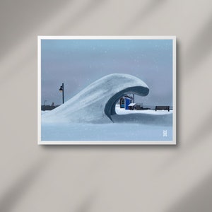 Halifax Waterfront Art Print – East Coast Landscape Decor, Halifax art, East Coast decor, maritime art, Nova Scotia landscape, Canadian art