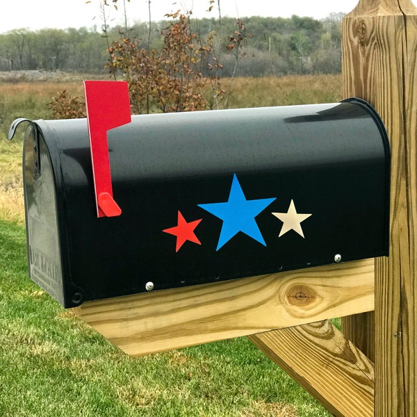 Mailbox Magnet Outdoor Decorations For The 4th of July Red White Blue Memorial Day Magnetic Locker Decor Glitter Stars Car Magnet For Fridge