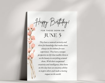 June Birthday Card For Gemini Astrology Gifts For Her 60th Birthday Card For Cancer Zodiac Birthday Gifts For Women Zodiac Cards For Her