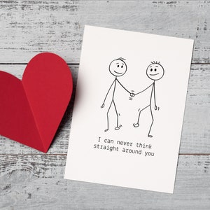 Gay Valentines Day Card For Boyfriend Gay Valentine Gift For Him Gay Boyfriends Card for Queer Card for LGBT Valentine Gay Love Card For Him