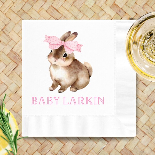 Baby Shower Napkins Bunny Etsy