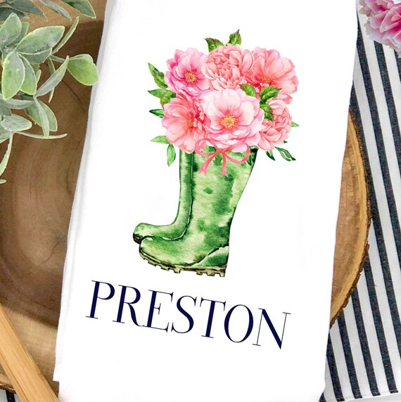 Rainboots Tea Towel Rainboots Tea Towel
