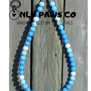 Beaded dog Collar, dog necklace,waterproof dog collar,cute beads accessories,Friendship bracelet dog name collar beaded dog collar