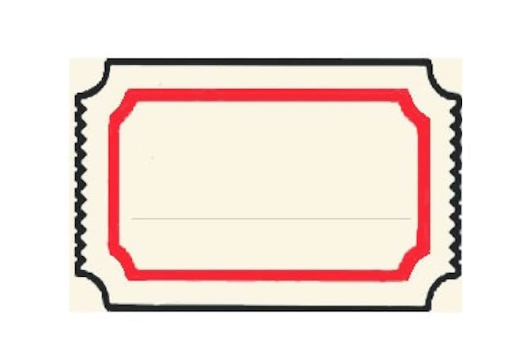 Blank Coupon Sheet 8 Etsy