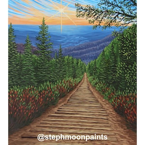Print of &quot;Manitou Incline Looking Back&quot;
