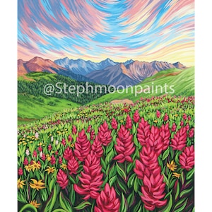 Fine Art Print of Summer Wildflowers