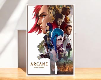 Arcane inspired League of Legends Poster, TV Series Art Print