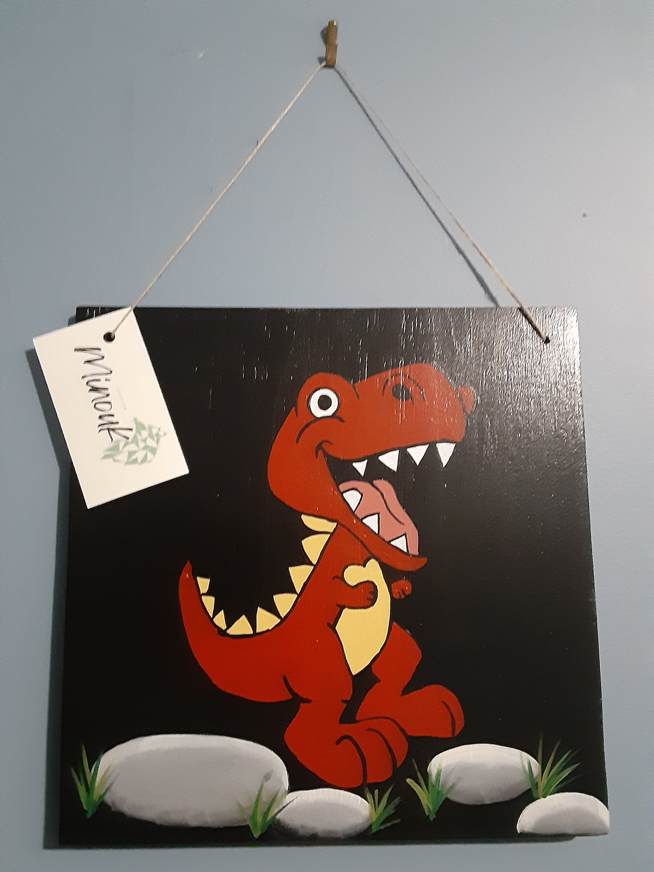 Poster Sign Wood Dinosaurs House Children's Room - Etsy Poster Sign Wood Dinosaurs House Children's Room - Etsy