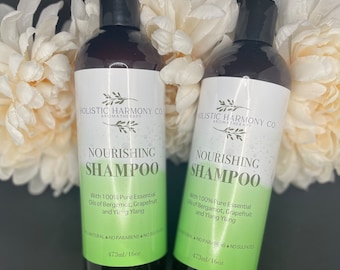 All Natural Shampoo with 100% Pure Essential Oils