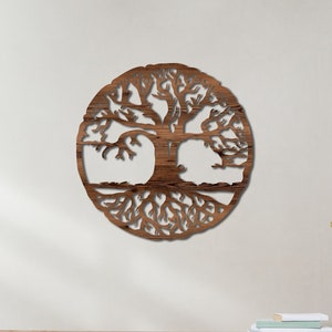 Tree of Life Wood Wall Art: Modern Home Decor