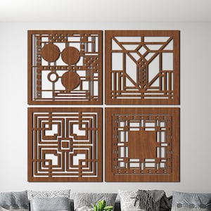 4pcs Boho Black Cat Wall Decor, Farmhouse Geometric Hanging Wooden Wall Art, 4pcs * Century Bohemian Abstract Moon And Sun Wood Sign For Nursery Bed