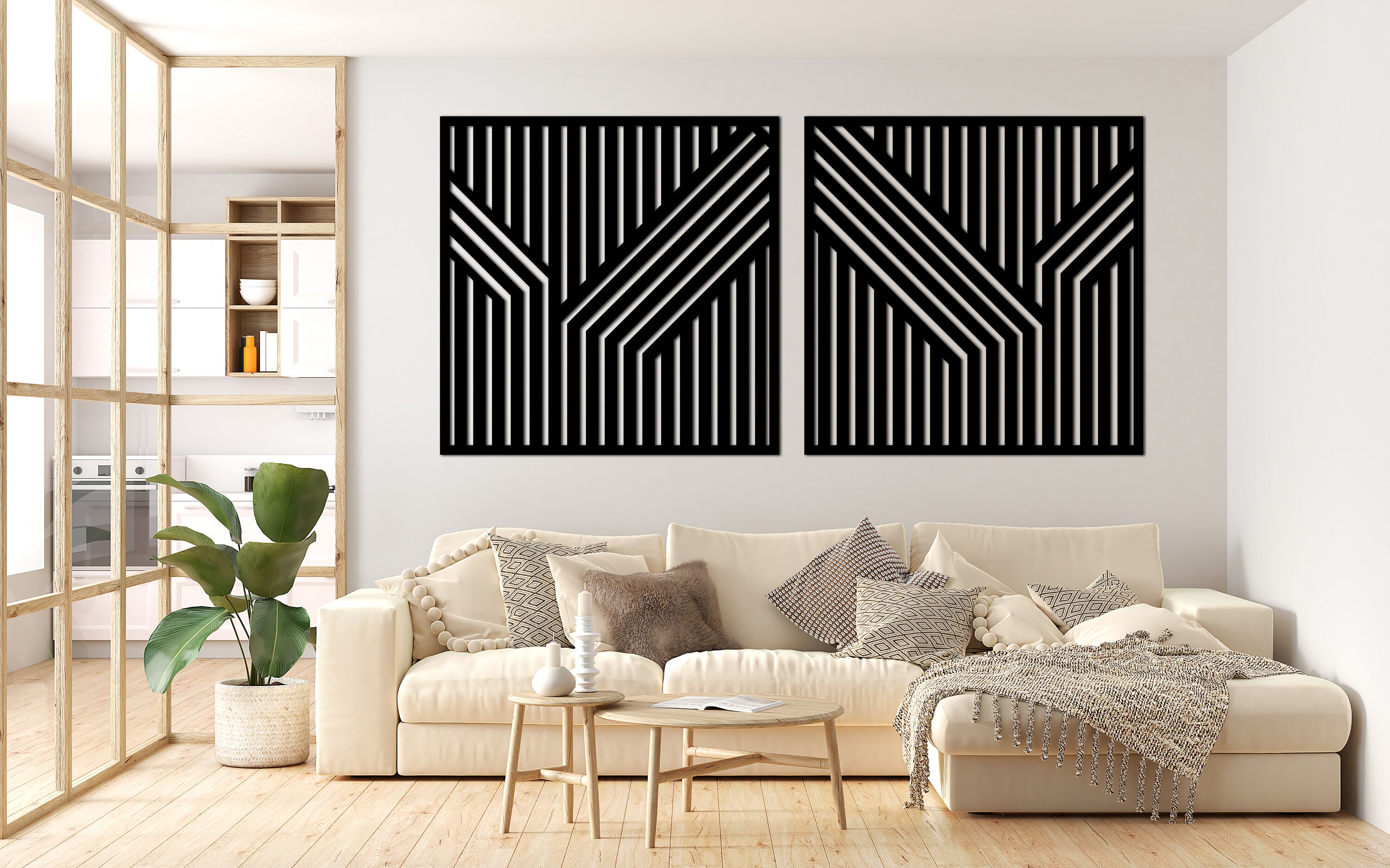 Beautiful view of Unique Geometric Wall Art Decor